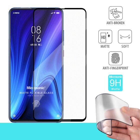 Microsonic Xiaomi Mi 9T Seramik Matte Flexible Ekran Koruyucu Siyah