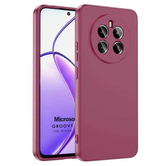 Microsonic Realme 12 4G Kılıf Groovy Soft Mor