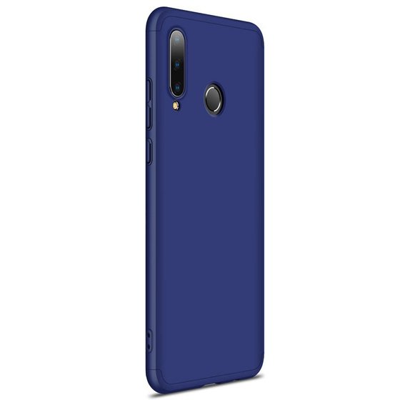 Microsonic Huawei P30 Lite Kılıf Double Dip 360 Protective Lacivert