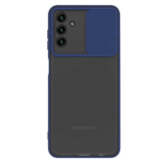 Microsonic Samsung Galaxy A13 Kılıf Slide Camera Lens Protection Lacivert