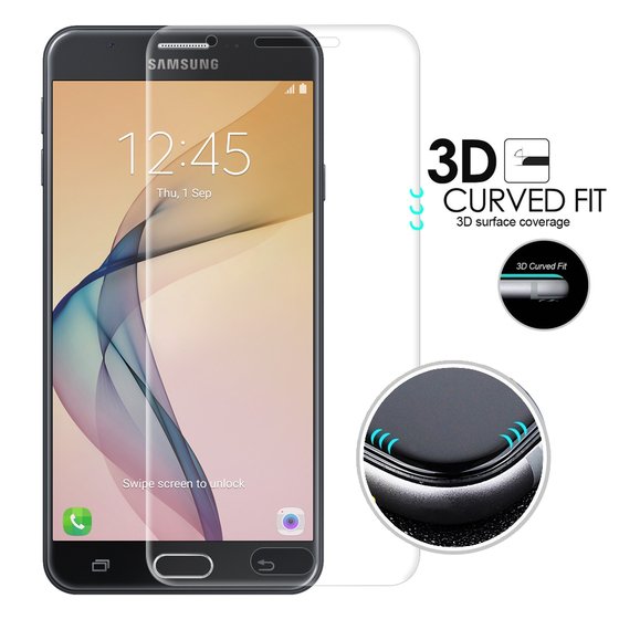 Microsonic Samsung Galaxy J7 Prime 2 Kavisler Dahil Tam Ekran Kaplayıcı Şeffaf Koruyucu Film