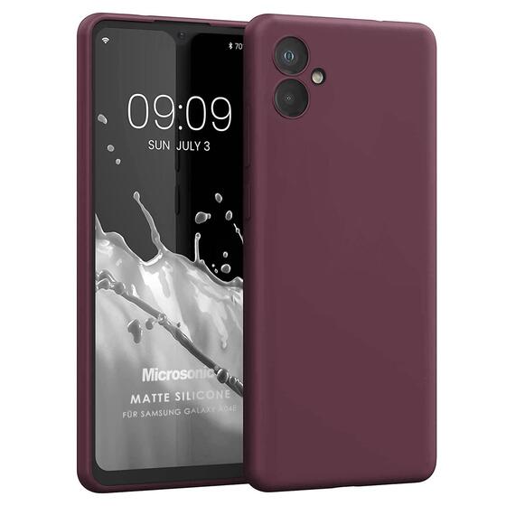 Microsonic Matte Silicone Samsung Galaxy A06 Kılıf Mor
