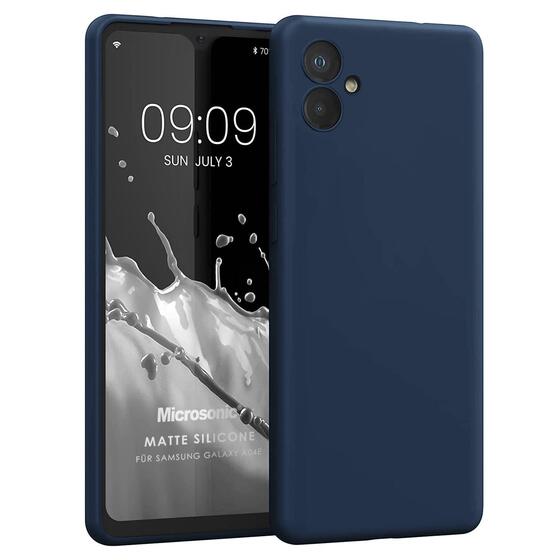 Microsonic Matte Silicone Samsung Galaxy A06 Kılıf Lacivert