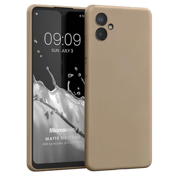 Microsonic Matte Silicone Samsung Galaxy A06 Kılıf Gold