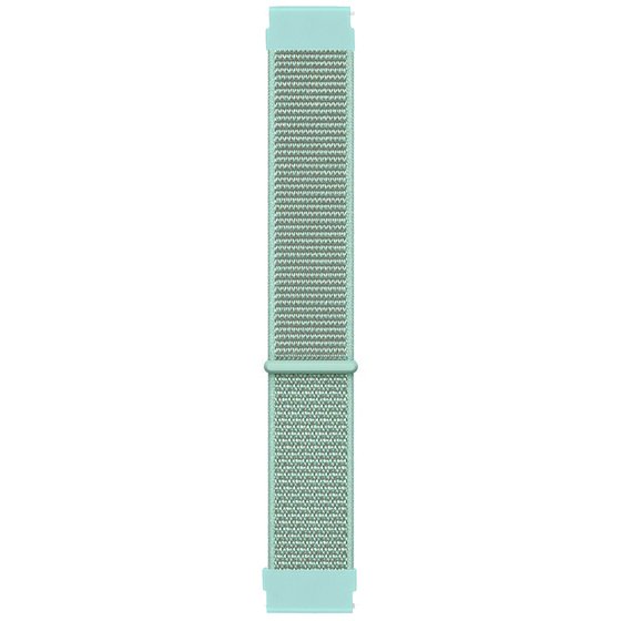 Microsonic Samsung Galaxy Watch FE Hasırlı Kordon Woven Sport Loop Mint Yeşili