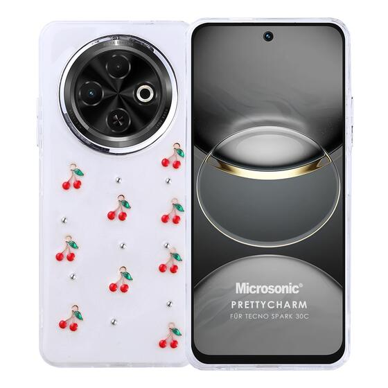 Microsonic TECNO Spark 30C 4G Kılıf PrettyCharm Cherry