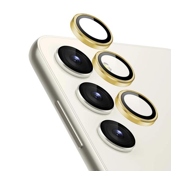 Microsonic Samsung Galaxy S24 Tekli Kamera Lens Koruma Camı Gold