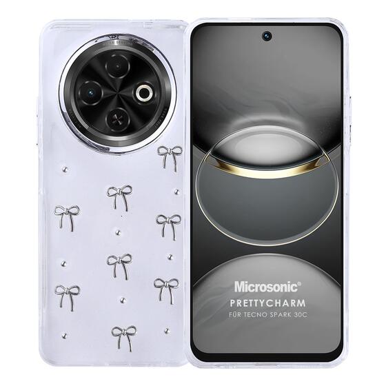 Microsonic TECNO Spark 30C 4G Kılıf PrettyCharm Bow