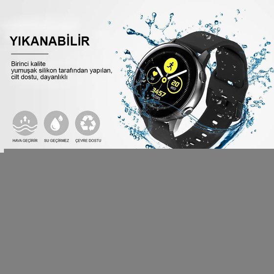 Microsonic Garmin Vivoactive 3 Silikon Kordon Turuncu