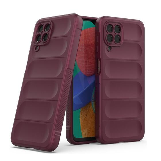 Microsonic Samsung Galaxy M33 Kılıf Oslo Prime Bordo