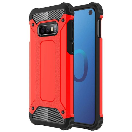 Microsonic Samsung Galaxy S10e Kılıf Rugged Armor Kırmızı