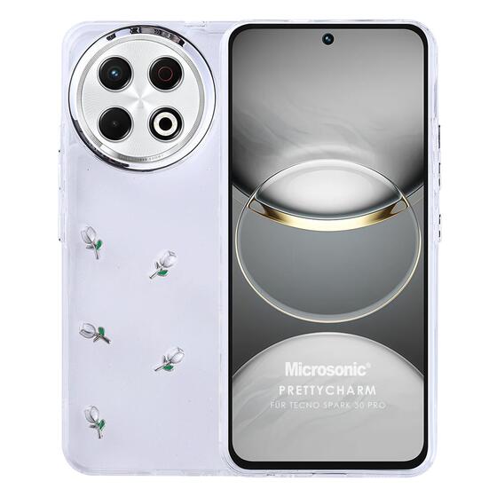 Microsonic TECNO Spark 30 Pro Kılıf PrettyCharm Tulip