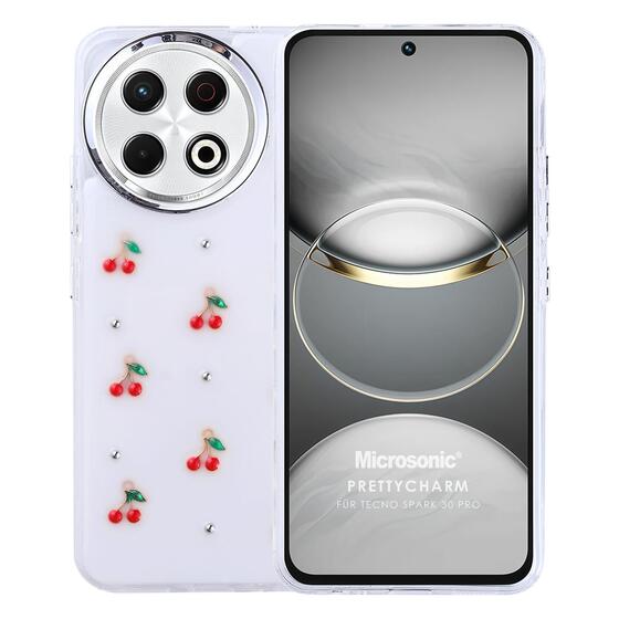 Microsonic TECNO Spark 30 Pro Kılıf PrettyCharm Cherry