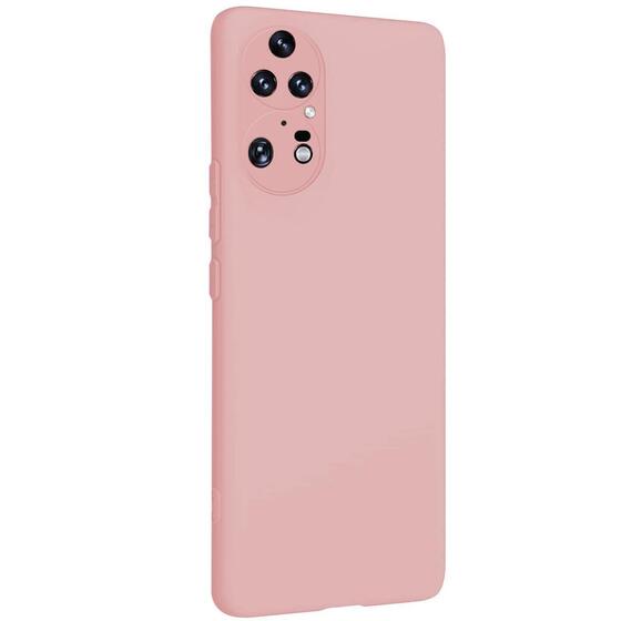 Microsonic Matte Silicone Huawei P50 Pro Kılıf Rose Gold