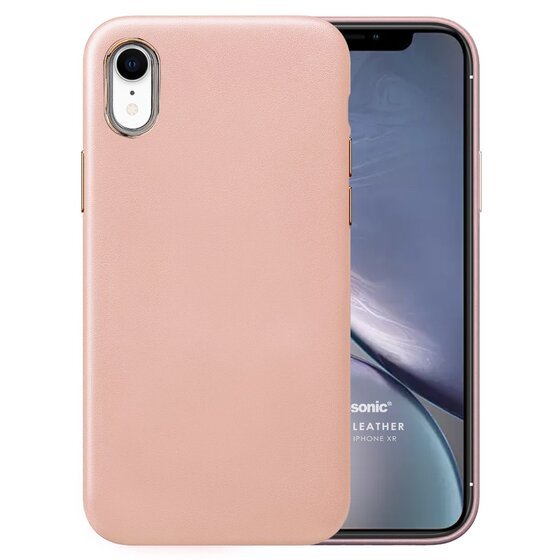 Microsonic Apple iPhone XR Kılıf Luxury Leather Rose Gold