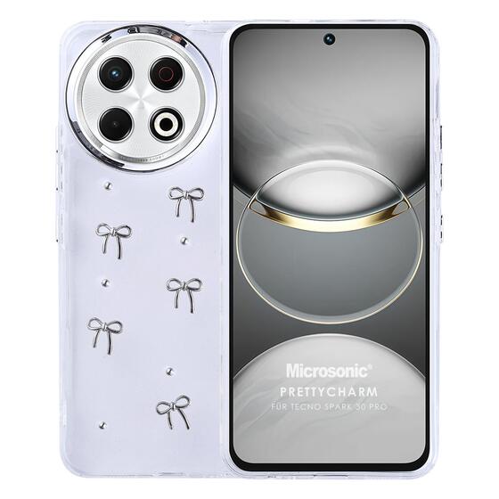 Microsonic TECNO Spark 30 Pro Kılıf PrettyCharm Bow