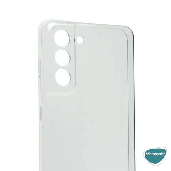 Microsonic Samsung Galaxy S21 FE Kılıf Transparent Soft Beyaz