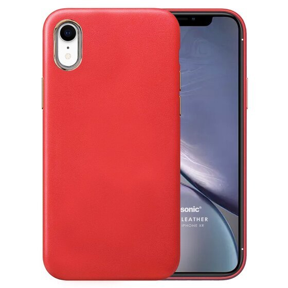 Microsonic Apple iPhone XR Kılıf Luxury Leather Kırmızı