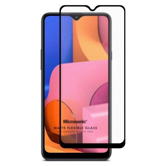 Microsonic Samsung Galaxy A20s Seramik Matte Flexible Ekran Koruyucu Siyah