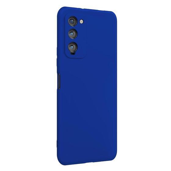 Microsonic Matte Silicone TECNO Camon 18P Kılıf Mavi