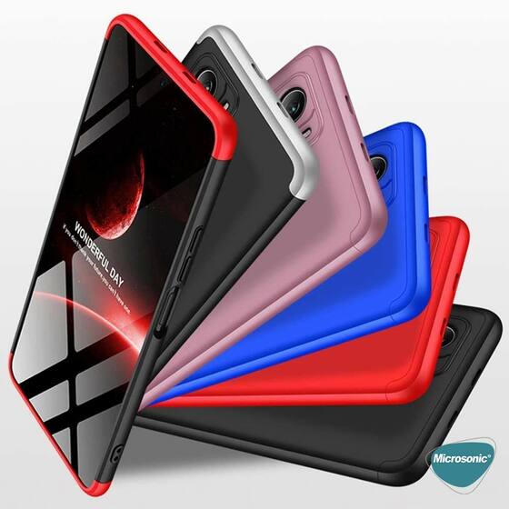 Microsonic Xiaomi Mi 11i Kılıf Double Dip 360 Protective Siyah Gri