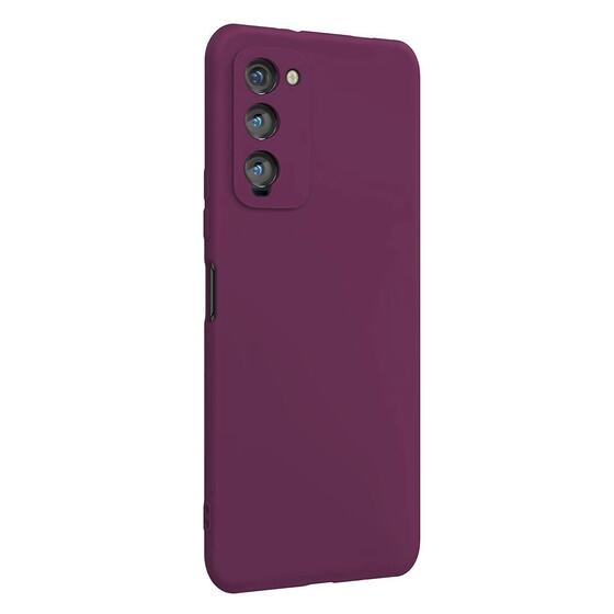 Microsonic Matte Silicone TECNO Camon 18P Kılıf Mor