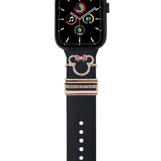 Microsonic Apple Watch 4 44mm Kordon Aksesuarı Minnie Mouse Charm