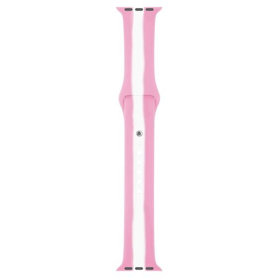 Microsonic Apple Watch Series 7 41mm Kordon Town Stripe Pembe