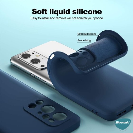 Microsonic OnePlus 9 Pro Kılıf Groovy Soft Siyah