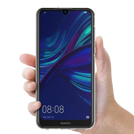 Microsonic Huawei Y7 2019 Kılıf 6 tarafı tam full koruma 360 Clear Soft Şeffaf