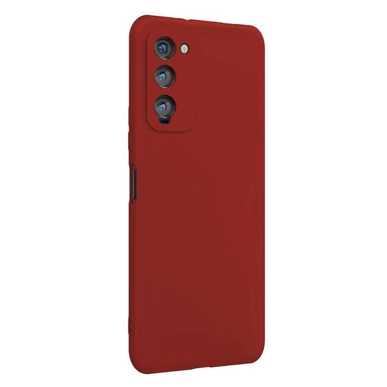 Microsonic Matte Silicone TECNO Camon 18P Kılıf Kırmızı