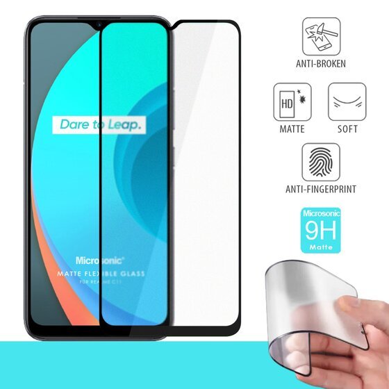 Microsonic Realme C11 Seramik Matte Flexible Ekran Koruyucu Siyah