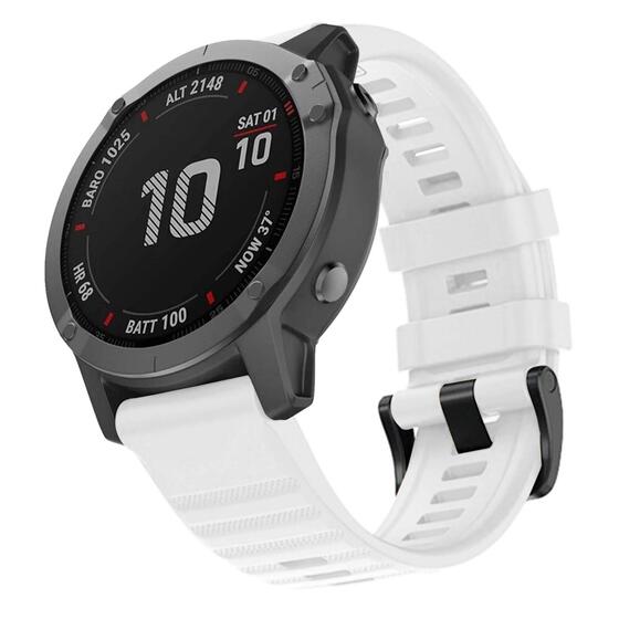 Microsonic Garmin Fenix 5X Kordon Quick Fit Strap Band Beyaz