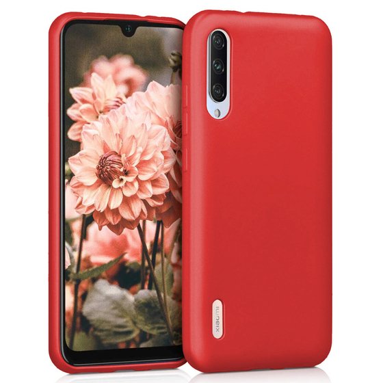 Microsonic Matte Silicone Xiaomi Mi A3 Kılıf Kırmızı