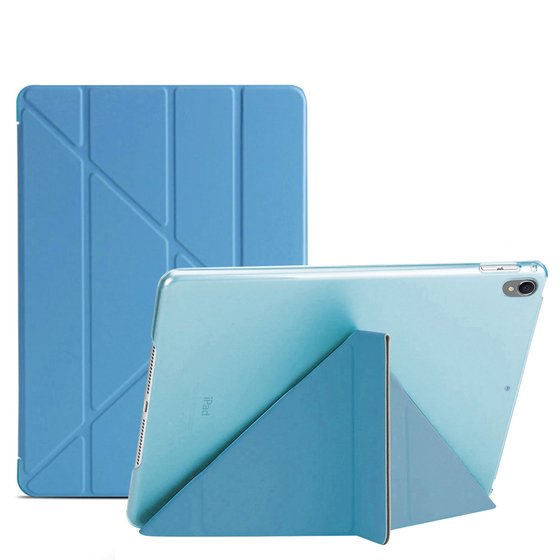 Microsonic Apple iPad Pro 10.5'' (A1701-A1709-A1852) Folding Origami Design Kılıf Turkuaz