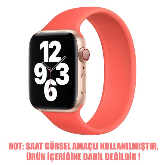 Microsonic Apple Watch Ultra 2 Kordon, (Small Size, 135mm) New Solo Loop Pembe