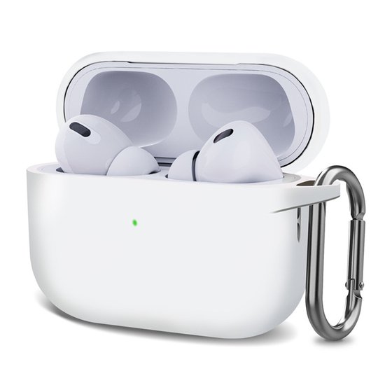 Microsonic AirPods Pro 2.Nesil Kılıf Askılı Mat Silikon Beyaz