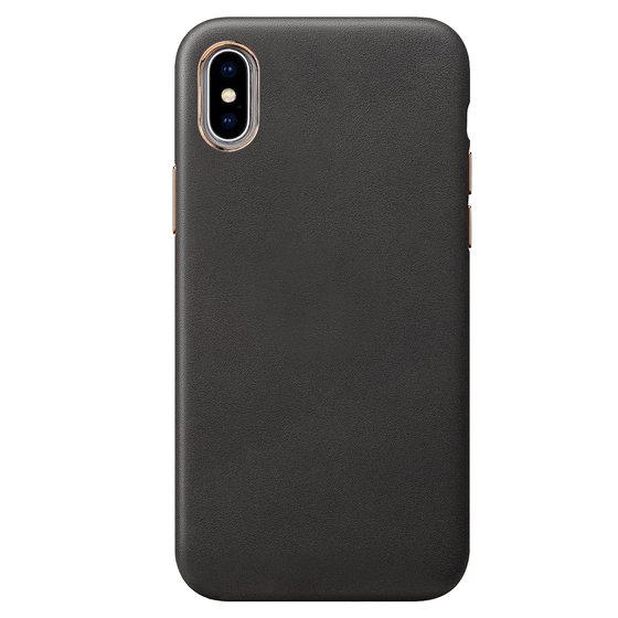 Microsonic Apple iPhone XS Kılıf Luxury Leather Siyah