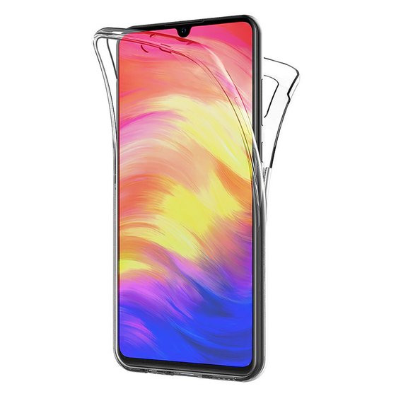 Microsonic Xiaomi Redmi Note 7 Kılıf 6 tarafı tam full koruma 360 Clear Soft Şeffaf