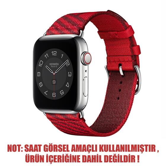 Microsonic Apple Watch 7 45mm Kordon Jumping Single Tour Kırmızı