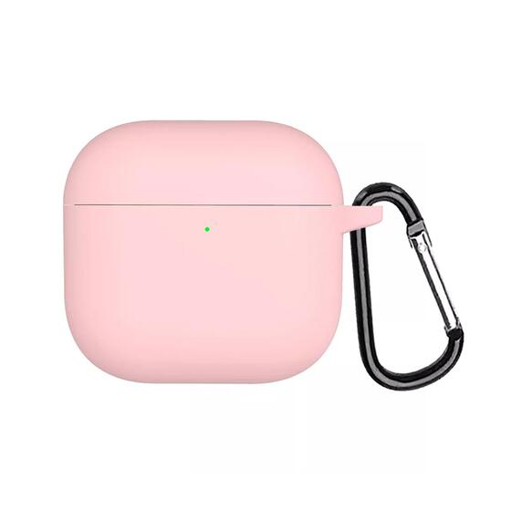 Microsonic AirPods 4 Kılıf Askılı Mat Silikon Pembe