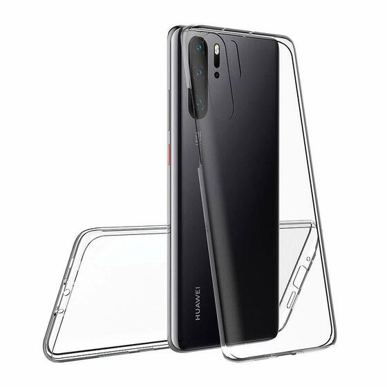 Microsonic Huawei P30 Pro Kılıf 6 tarafı tam full koruma 360 Clear Soft Şeffaf