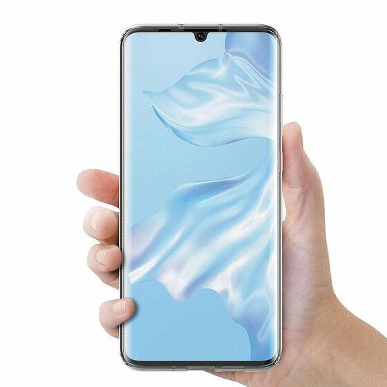 Microsonic Huawei P30 Pro Kılıf 6 tarafı tam full koruma 360 Clear Soft Şeffaf