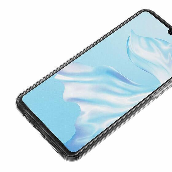 Microsonic Huawei P30 Kılıf 6 tarafı tam full koruma 360 Clear Soft Şeffaf