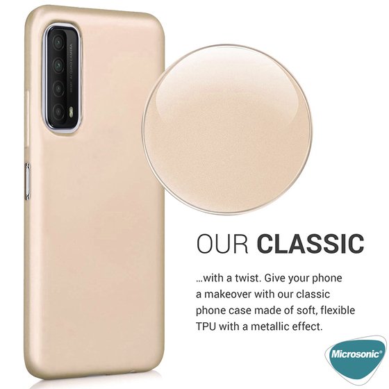 Microsonic Matte Silicone Huawei P Smart 2021 Kılıf Lacivert
