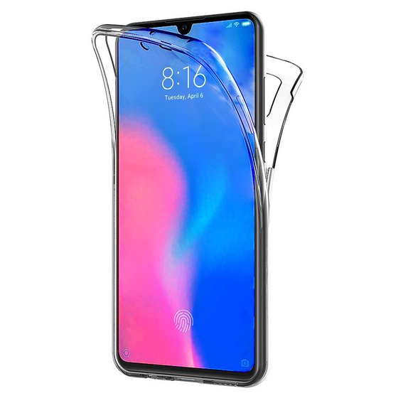 Microsonic Xiaomi Mi 9 Kılıf 6 tarafı tam full koruma 360 Clear Soft Şeffaf