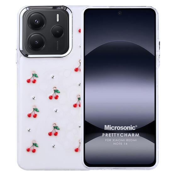 Microsonic Xiaomi Redmi Note 14 5G Kılıf PrettyCharm Cherry