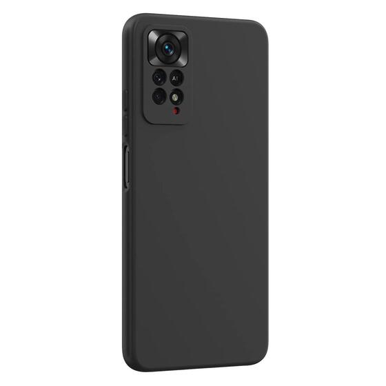 Microsonic Matte Silicone Xiaomi Redmi Note 11 Pro 5G Kılıf Siyah