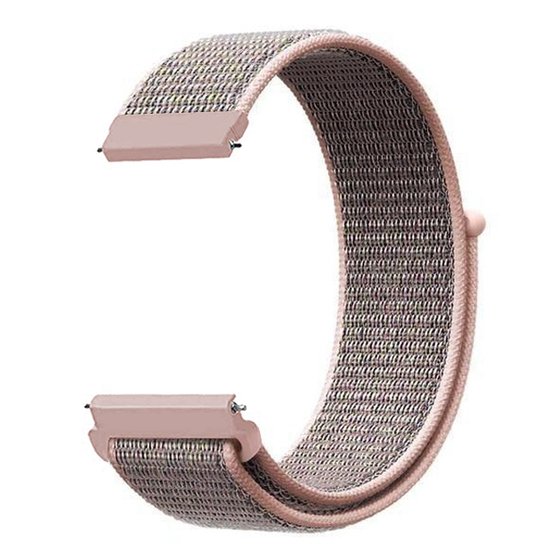 Microsonic Garmin Forerunner 245 Hasırlı Kordon Woven Sport Loop Rose Gold