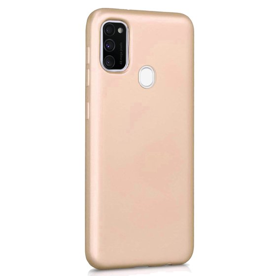 Microsonic Matte Silicone Samsung Galaxy M30s Kılıf Gold